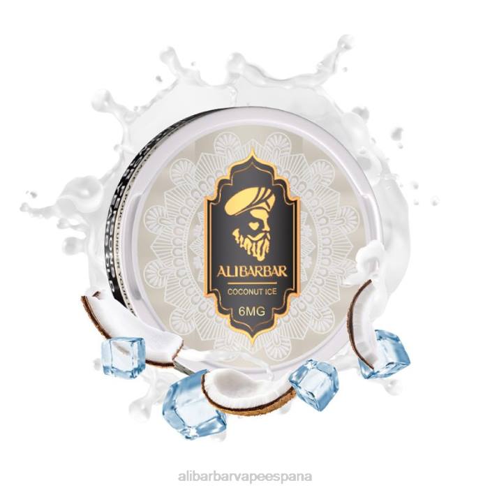Alibarbar Vape Nicotine - hielo de coco VRXR83 Alibarbar bolsas de nicotina