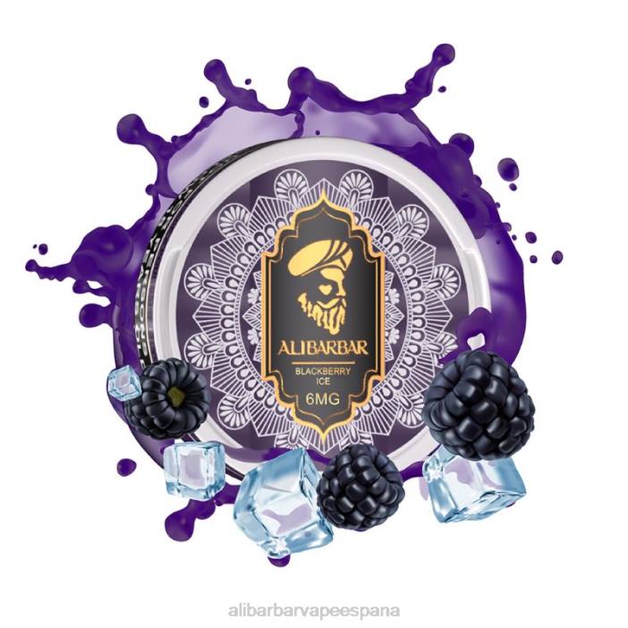 Alibarbar Vape España - hielo de mora VRXR97 Alibarbar bolsas de nicotina
