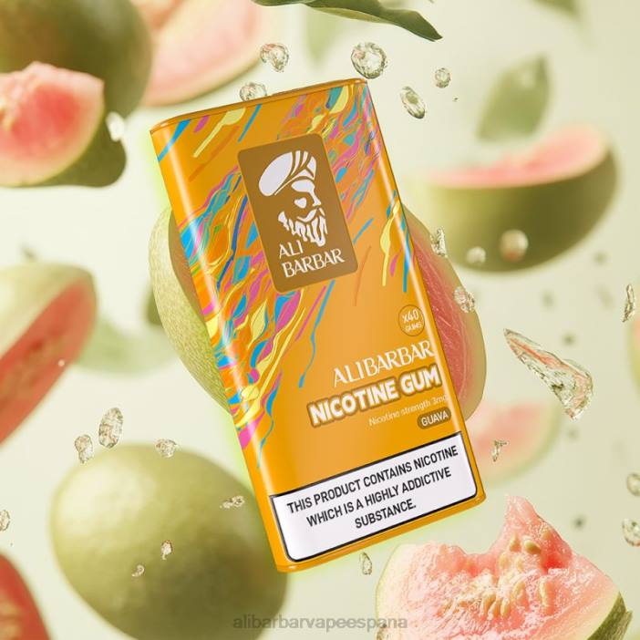 Alibarbar Vape Review - guayaba VRXR100 Alibarbar chicle de nicotina